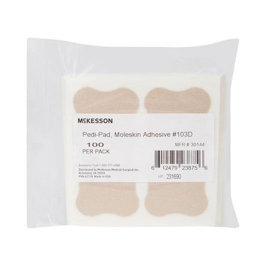 Mckesson Pedi-Pad Beige Protective Pad, Size 103-D, 1000/Cs