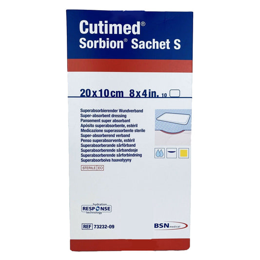 Cutimed® Sorbion® Sachet S Gelling Fiber Wound Dressing, 4 X 8 Inch, 1/Ea