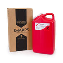 SHARPS RECOVERY SYSTEM™ MAILBACK SHARPS CONTAINER, 3 GALLON, 17 X 6 X 9 INCH, SOLD AS 8/CASE SHARPS 13000-008