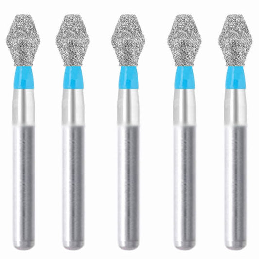 Double Conical, Symmetrical, Short 3.3 mm Dia. Medium Grit Diamond Bur 5 per pack. 037.33M1 - Osung USA