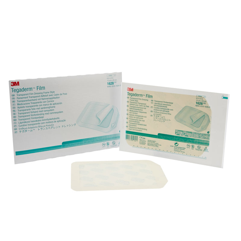 3M™ TEGADERM™ TRANSPARENT FILM DRESSING, 6 X 8 INCH, SOLD AS 80/CASE SOLVENTUM 1628