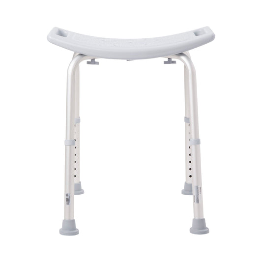 Mckesson Aluminum Bath Bench Without Backrest, 15.5 – 19.5 Inch, Gray, 1/Ea