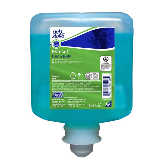 Estesol® Shampoo and Body Wash, Rainforest Scent, 1,000 mL Dispenser Refill, 6/CS