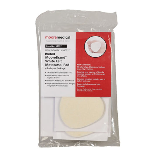 Moorebrand® White Felt Metatarsal Pad, 192/Cs