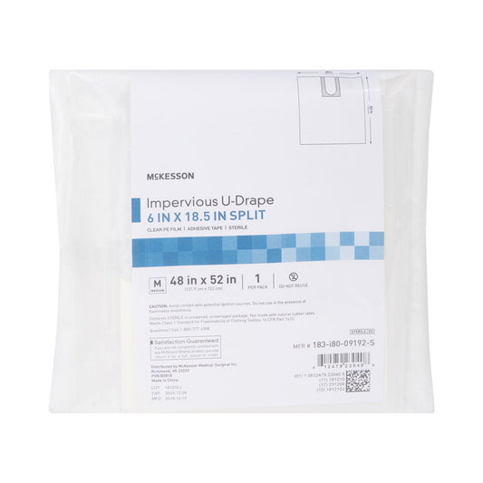 Mckesson Sterile Impervious U-Drape, 52 X 48 Inch, 25/Cs