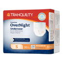TRANQUILITY PREMIUM OVERNIGHT DISPOSABLE ABSORBENT UNDERWEAR, SMALL, SOLD AS 80/CASE PRINCIPLE 2114