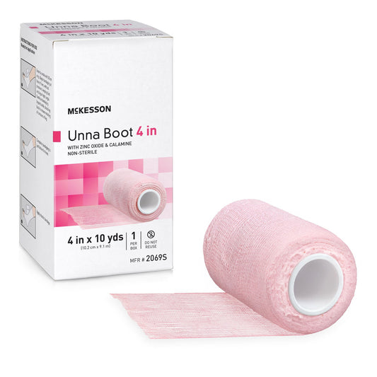 McKesson Zinc Oxide / Calamine Unna Boot, 4 Inch x 10 Yard, 12/CS