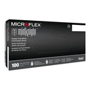 MICROFLEX® MIDKNIGHT™ NITRILE EXAM GLOVE, LARGE, BLACK, SOLD AS 10/CASE MICROFLEX MK-296-L