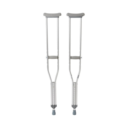 McKesson Adult Underarm Crutches, 5'2" – 5'10", 2/PR