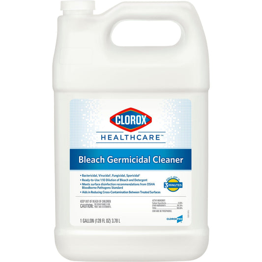 Clorox Healthcare® Bleach Germicidal Cleaner, Jug, 1 Gal., 1/Gl