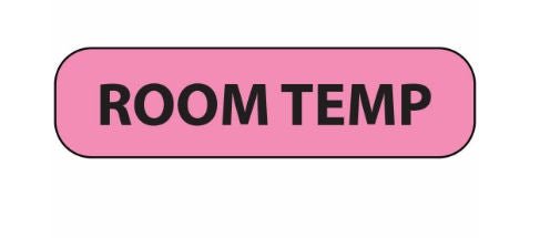 Label, Paper Removable Room Temp Pnk 1 7/16X3/8" (666/Rl), 1/Rl