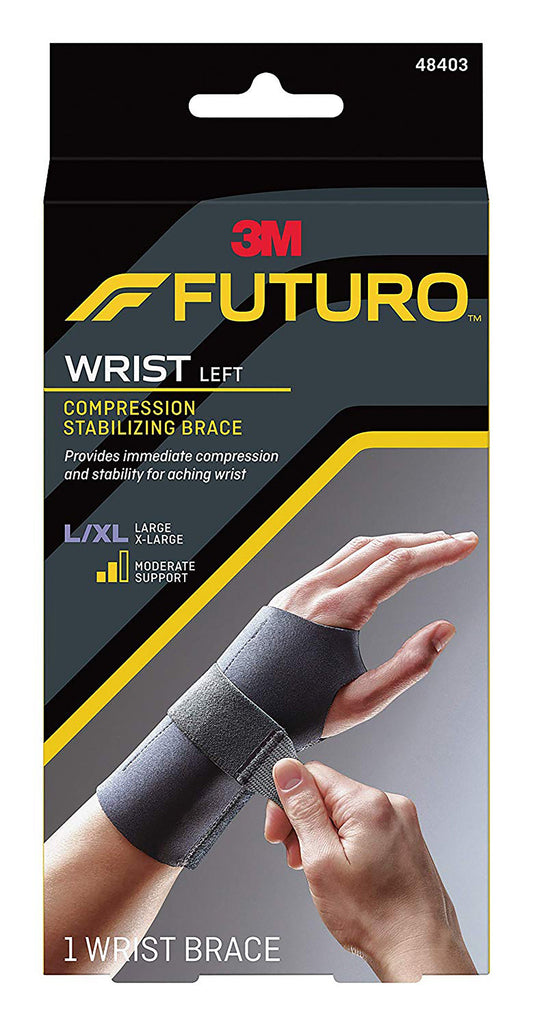 3M™ Futuro™ Wrist Brace for Left Wrist, Large/X-Large, 12/CS