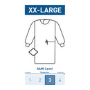 MCKESSON NONREINFORCED SURGICAL GOWN WITH TOWEL, 2X-LARGE, BLUE, SOLD AS 26/CASE MCKESSON 183-I90-7040-S1