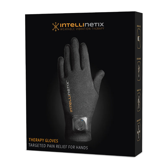 Intellinetix® Arthritis Vibrating Gloves, Small, Black, 1/PR