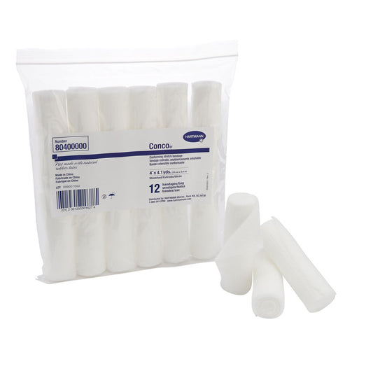 Conco® Nonsterile Conforming Bandage, 4 Inch X 4-1/10 Yard, 1-Ply, 96/Cs