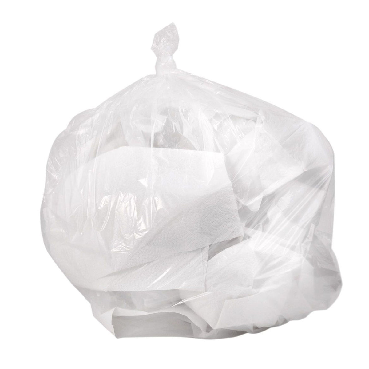 Colonial Bag Medium Duty Trash Bag, Clear, 30 Gal., 1/Cs