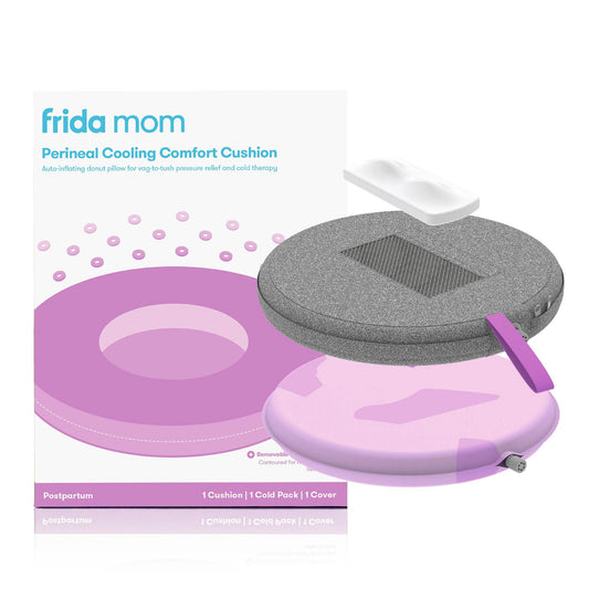 Frida Mom Perineal Cooling Comfort Cushion, Auto-Inflating Doughnut Pillow, 2/Cs