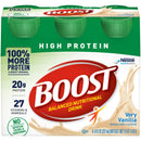 BOOST® HIGH PROTEIN VANILLA COMPLETE NUTRITIONAL DRINK, 8 OZ. BOTTLE, SOLD AS 6/PACK NESTLE 00041679941362