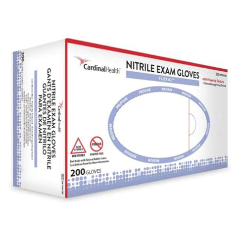FLEXAL™ NITRILE EXAM GLOVE, SMALL, BLUE, SOLD AS 2000/CASE CARDINAL 88TN02S