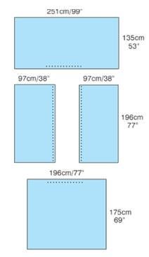 Convertors® Tiburon® General Purpose Drape Pack, 5/Cs