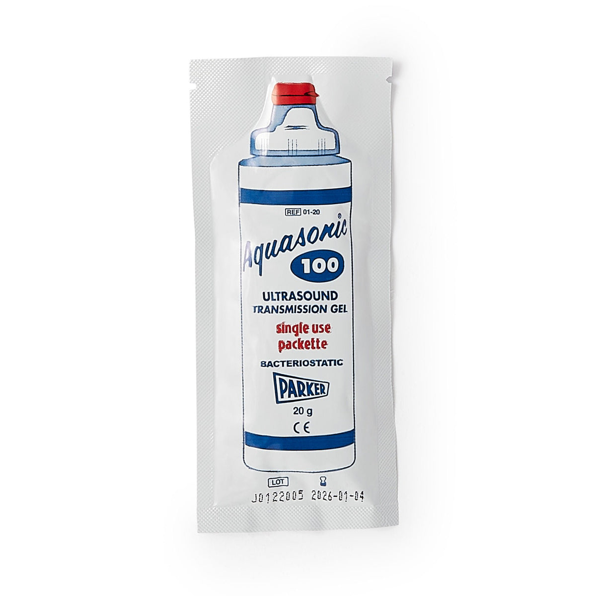 Aquasonic® 100 Ultrasound Transmission Gel, 20-Gram Packet, 100/Bx
