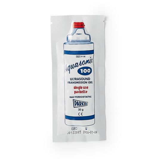 Aquasonic® 100 Ultrasound Transmission Gel, 20-Gram Packet, 100/Bx