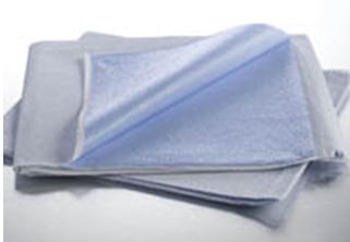 Graham Medical Blue Flat Stretcher Sheet, 40 x 90 Inch, 50/CS