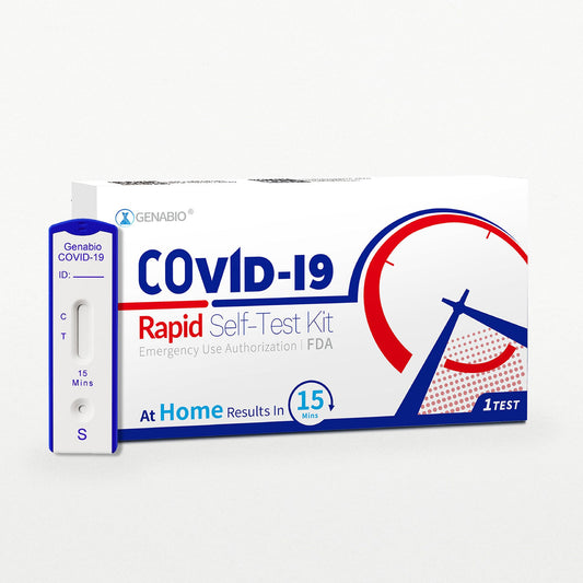 Genabio® COVID-19 at Home Rapid Self-Test Kit, 14 Tests per Pack, 1/PK