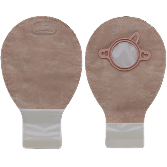 New Image™ 18284 Two-Piece Beige Ostomy Pouch, Pre-cut to Fit 70 mm Stomas, Blue, 20/BX