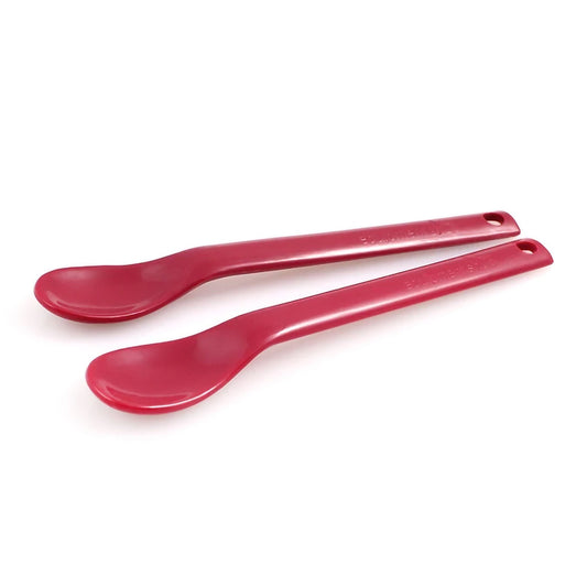 Maroon Spoon™ For Narrow, Shallow Bowl By Equipment Shop, For Feeding Therapy, 10/Pk