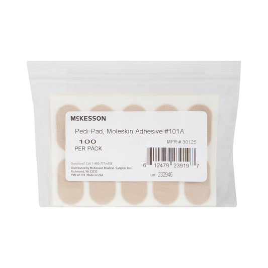 Mckesson Pedi-Pad Beige Protective Pad, Size 101-A, 1000/Cs
