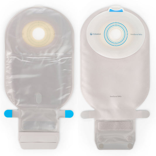 Sensura® Mio Flat 1-Piece Transparent Ostomy Pouch, 28Mm Stoma, 10/Bx