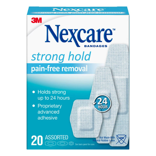 Nexcare™ Sensitive Skin White Adhesive Strip, Assorted Sizes, 480/Bx