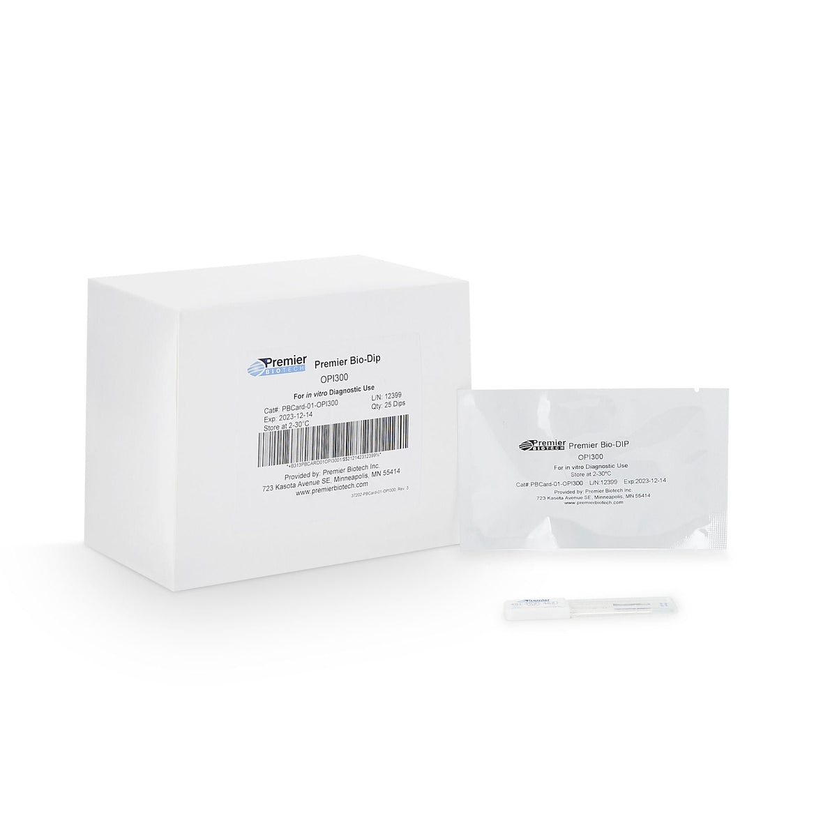 Premier Bio-Dip Single Drug (Opiates) Drugs Of Abuse Test, 25/Cs