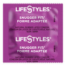 Lifestyles® Snugger Fit Lubricated Latex Condom, 1/CS