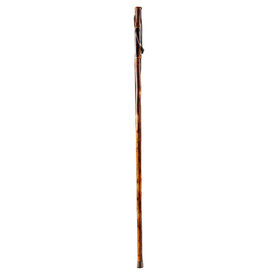 Brazos™ Exotic Leather Safari Hickory Rustic Walking Stick, 55-Inch, 1/Ea