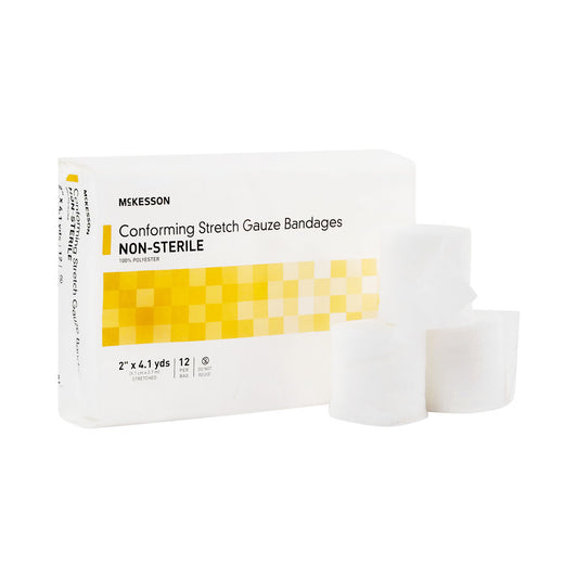 Mckesson Conforming Bandage, 2 Inch X 4-1/10 Yard, 96/Cs