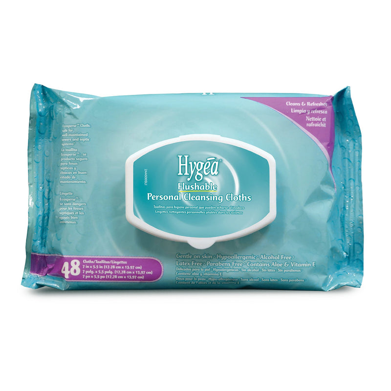 HYGEA® FLORAL SCENT PERSONAL CLEANSING CLOTHS, SOLD AS 576/CASE PROFESSIONAL A500F48