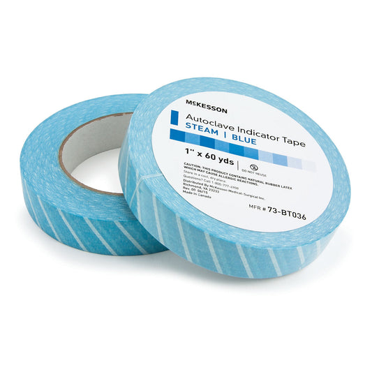 McKesson Steam Indicator Tape, 1 Inch x 60 Yard, 18/CS