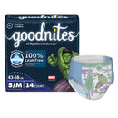 Goodnites® Heavy Absorbency Nighttime Underwear, S/M for Boys 43 – 68 lbs., 56/CS
