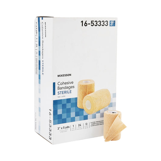 Mckesson Self-Adherent Closure Cohesive Bandage, 3 Inch X 5 Yard, 24/Cs