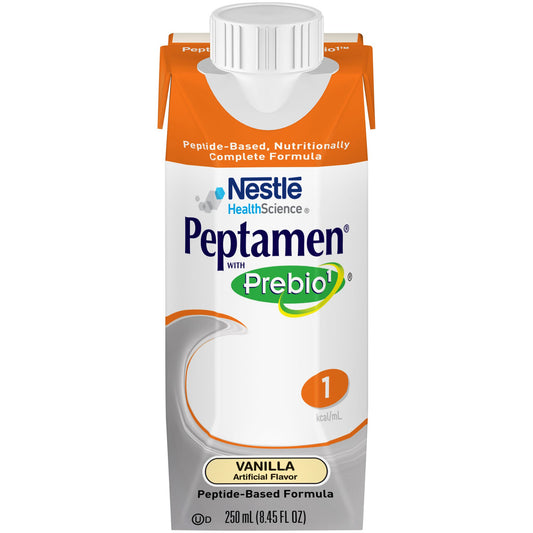 Peptamen® with Prebio 1™ Vanilla Peptide-Based Formula, 250 mL Carton, 24/CS