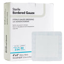 DERMARITE® BORDERED GAUZE WHITE ADHESIVE DRESSING, 4 X 4 INCH, SOLD AS 25/BOX DERMARITE 00262E