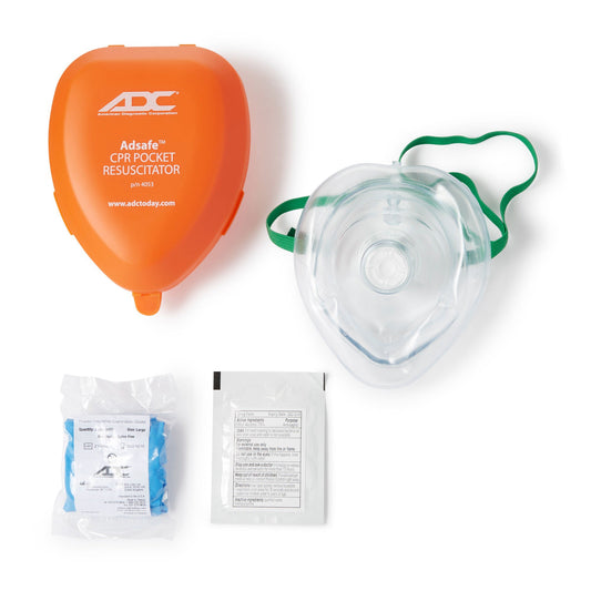 Adsafe™ Cpr Pocket Resuscitation Mask, 1/Ea