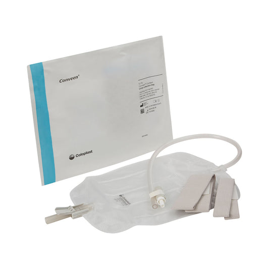 Conveen® Contour Urinary Leg Bag: Anti-Reflux Valve, Polyethylene/Flocked, 600Ml, 10/Bx