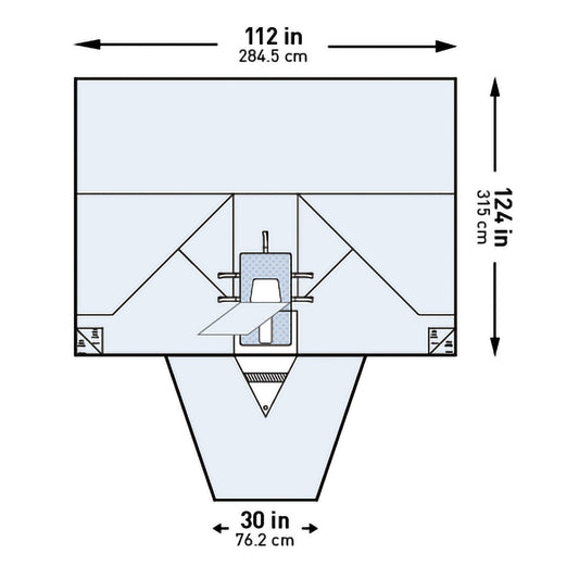 Mckesson Sterile Lavh Laparotomy Drape, 112 X 30 X 124 Inch, 1/Pk