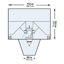 McKesson Sterile LAVH Laparotomy Drape, 112 x 30 x 124 Inch, 10/CS