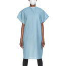 Reusable Patient Exam Gown, One Size Fits Most, Blue, 12/DZ