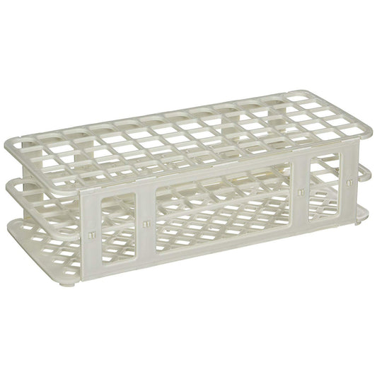 Globe® Scientific 456500 Series Test Tube Rack, 16/17mm, 60-Place, White, 1/EA