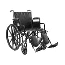 MCKESSON WHEELCHAIR, 20 INCH SEAT WIDTH, SOLD AS 1/EACH MCKESSON 146-SSP220DDA-ELR